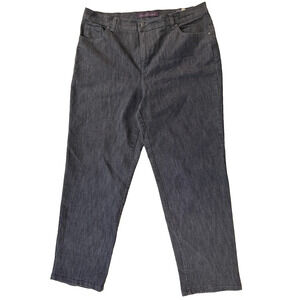 Gloria Vanderbilt Jeans Womens Black 16W Amanda Average Stretch Classic Denim